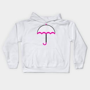 Pink Umbrella Kids Hoodie